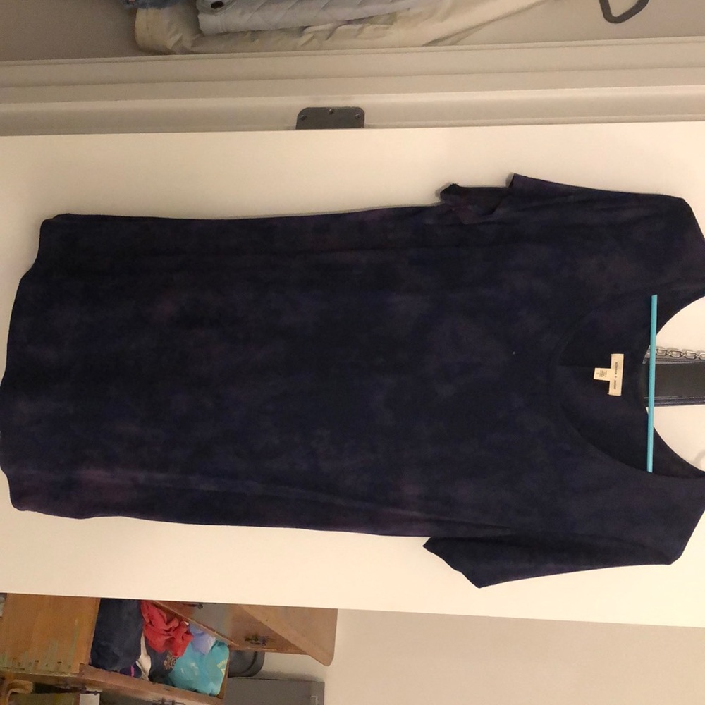 Blue and Purple tie dye tunic